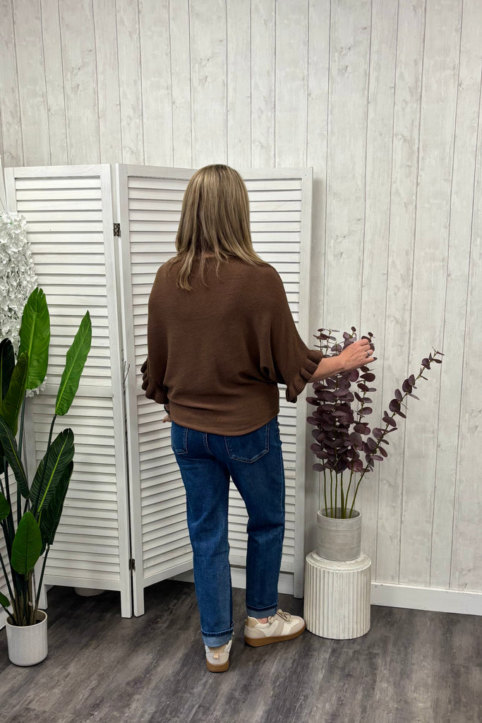 Finley Ruffle Sleeve Knit