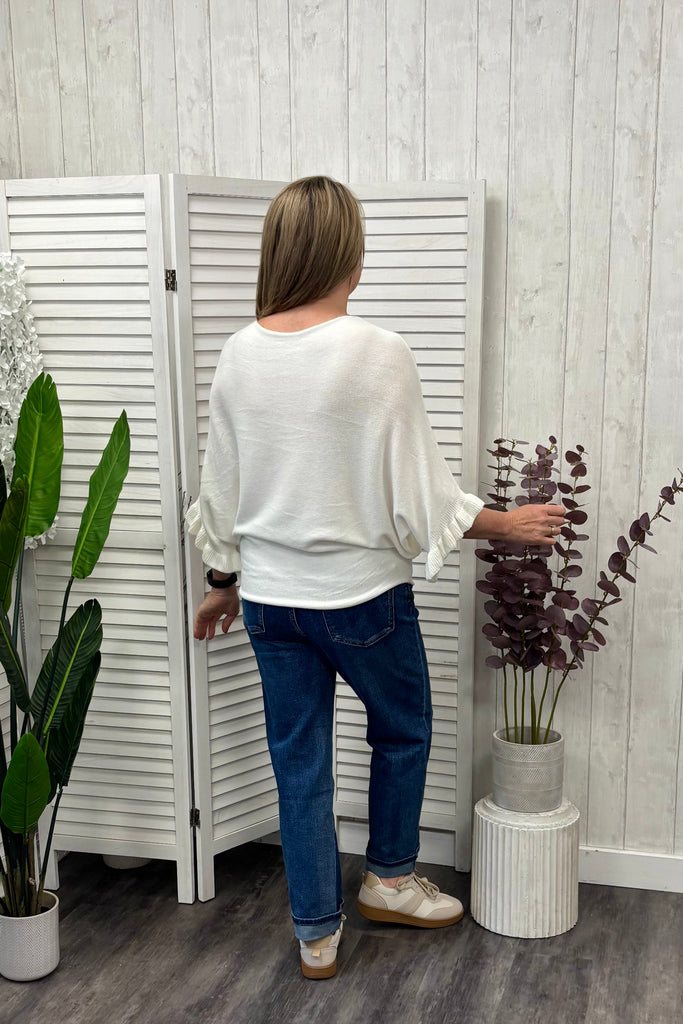 Finley Ruffle Sleeve Knit