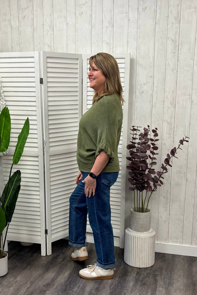 Finley Ruffle Sleeve Knit