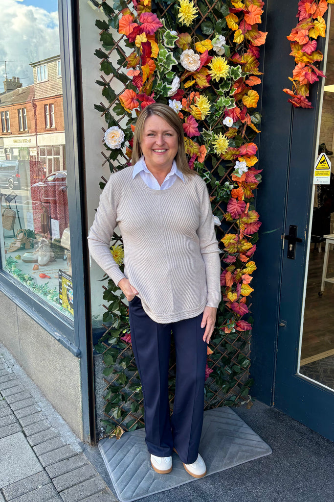 Bethany Faux Shirt Collar Knit