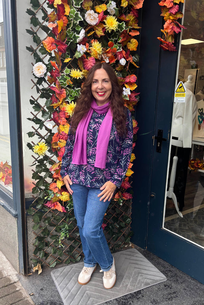 Naomi Floral Fleece Top