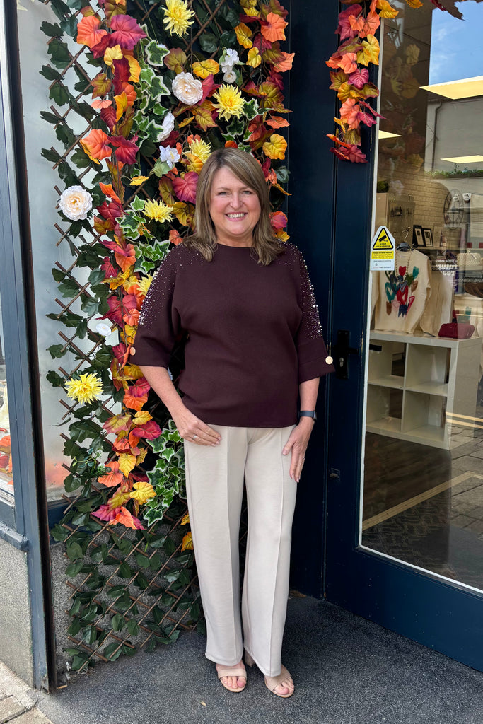 Noelle Pearl & Diamanté Knit