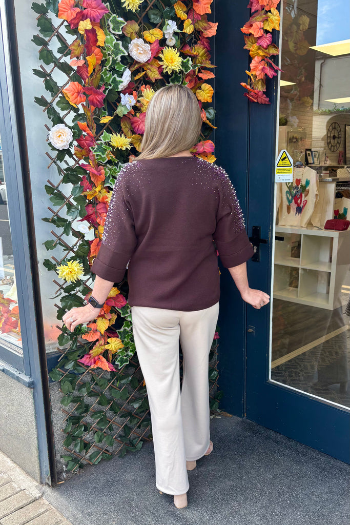 Noelle Pearl & Diamanté Knit