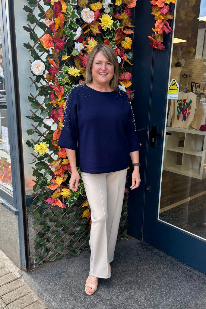 Noelle Pearl & Diamanté Knit