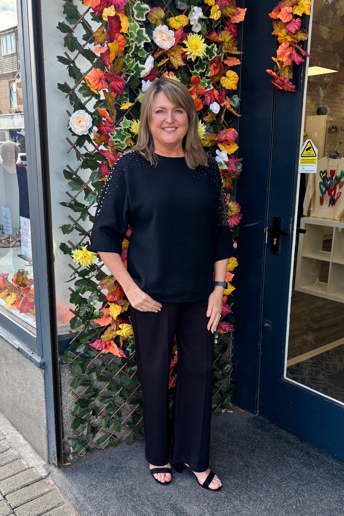 Noelle Pearl & Diamanté Knit