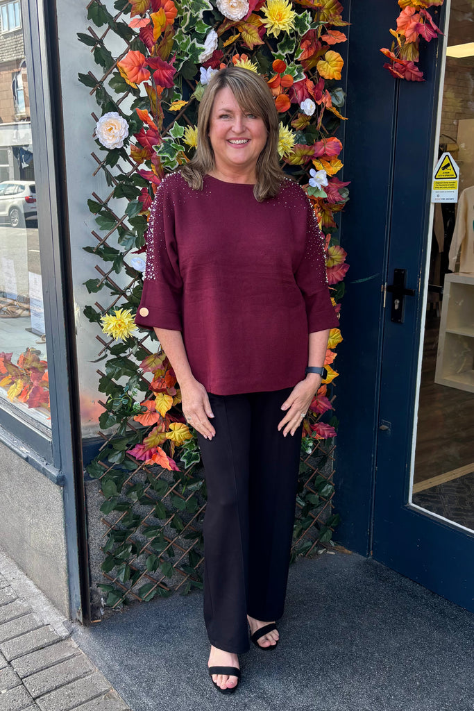 Noelle Pearl & Diamanté Knit