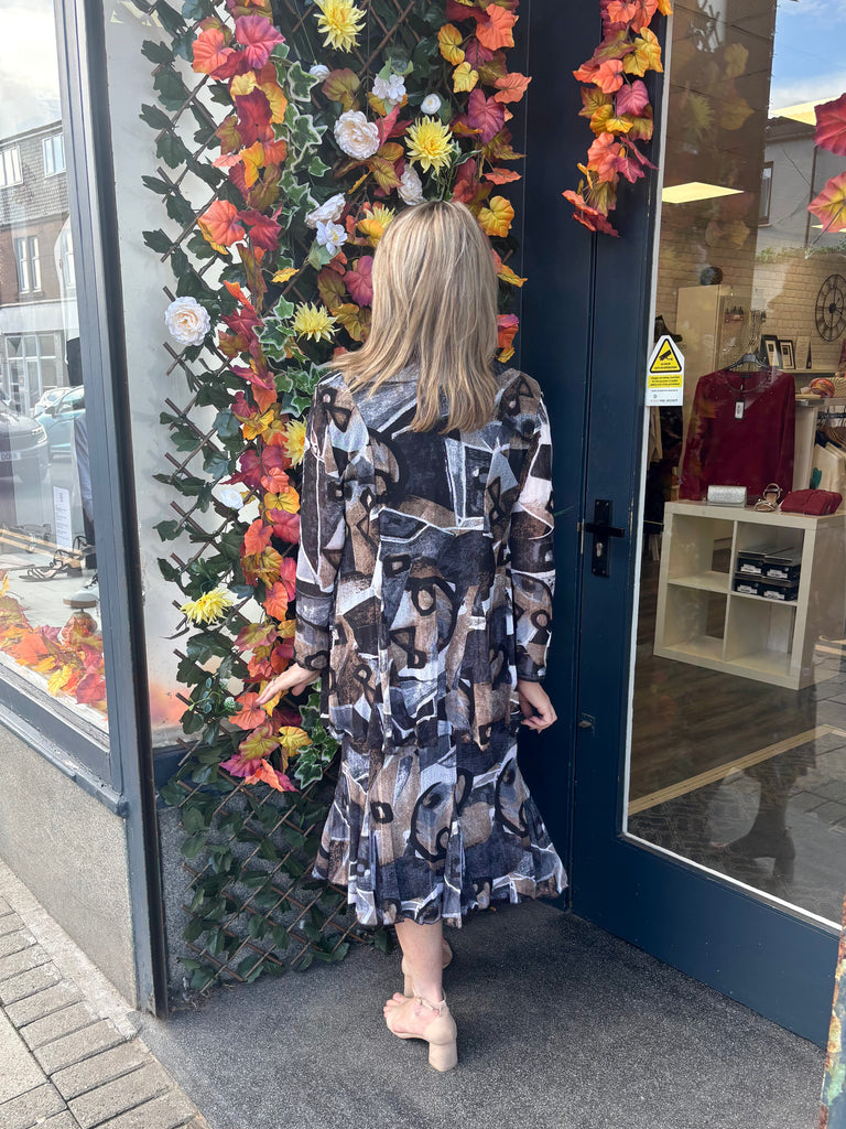 Faith Abstract Print Skirt