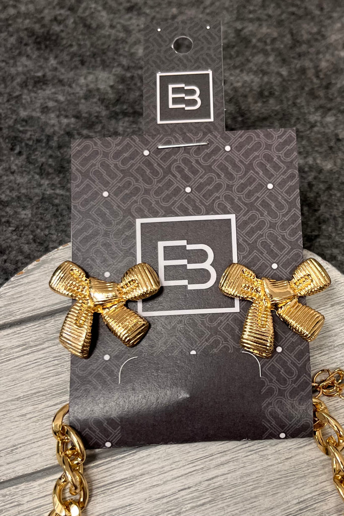 Dolly Bow Detail Necklace & Earring Set