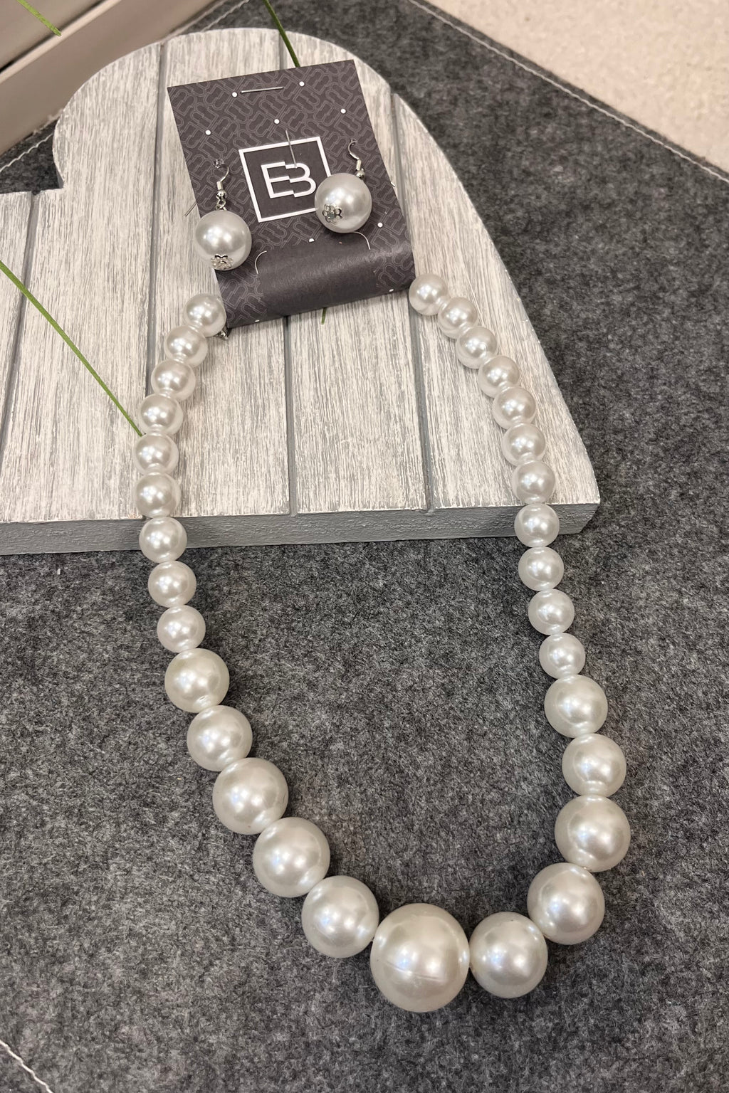 Cosette Pearl Choker & Earring Set