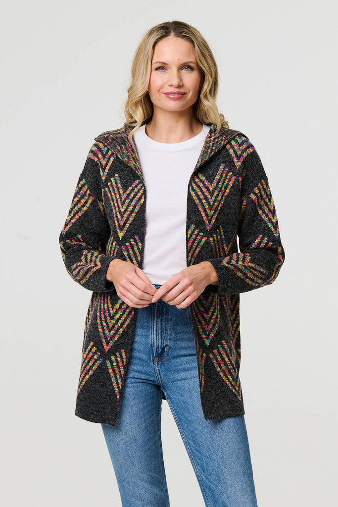 Orla Chevron Knit Coatigan