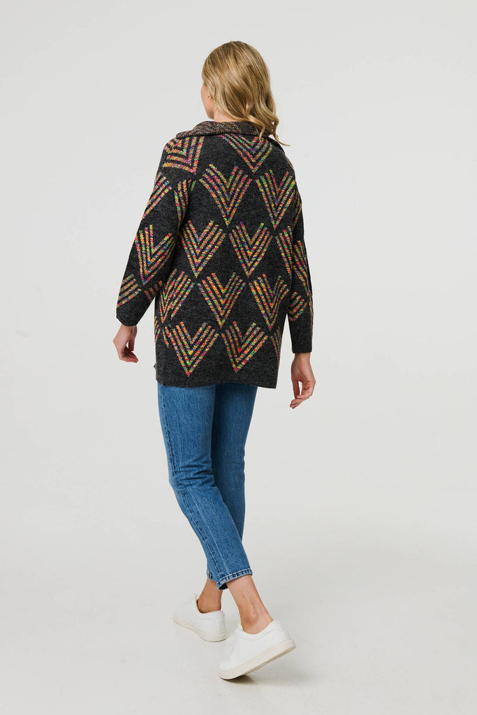Orla Chevron Knit Coatigan