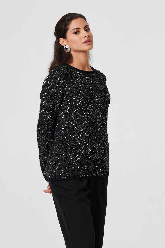 Monica Textured Sequin Knit