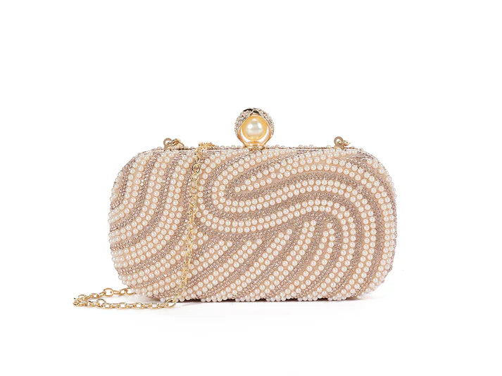 Sinead Pearl Detail Clutch Bag