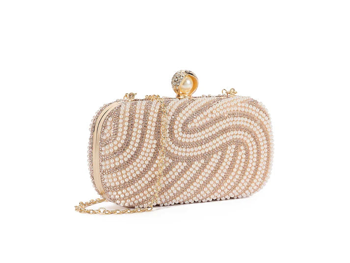 Sinead Pearl Detail Clutch Bag