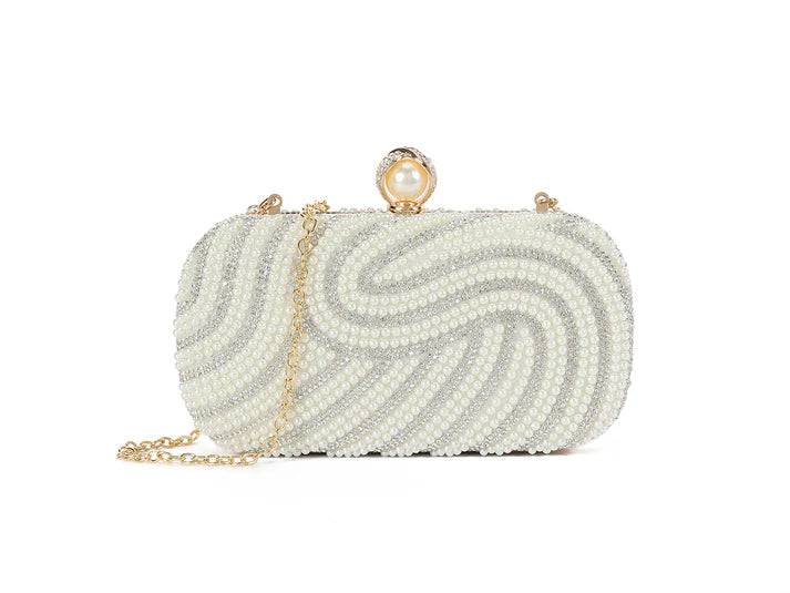 Sinead Pearl Detail Clutch Bag