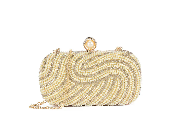 Sinead Pearl Detail Clutch Bag