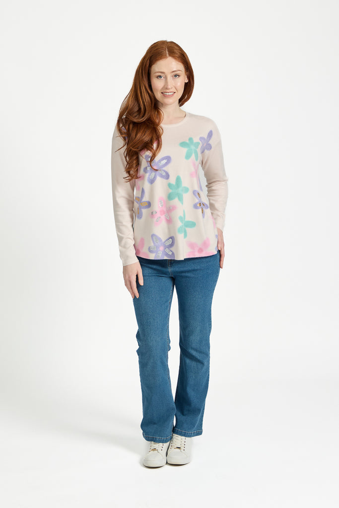 Adele Flower Print Knit