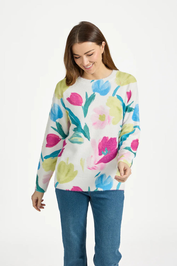 Gillian Tulip Print Soft Knit