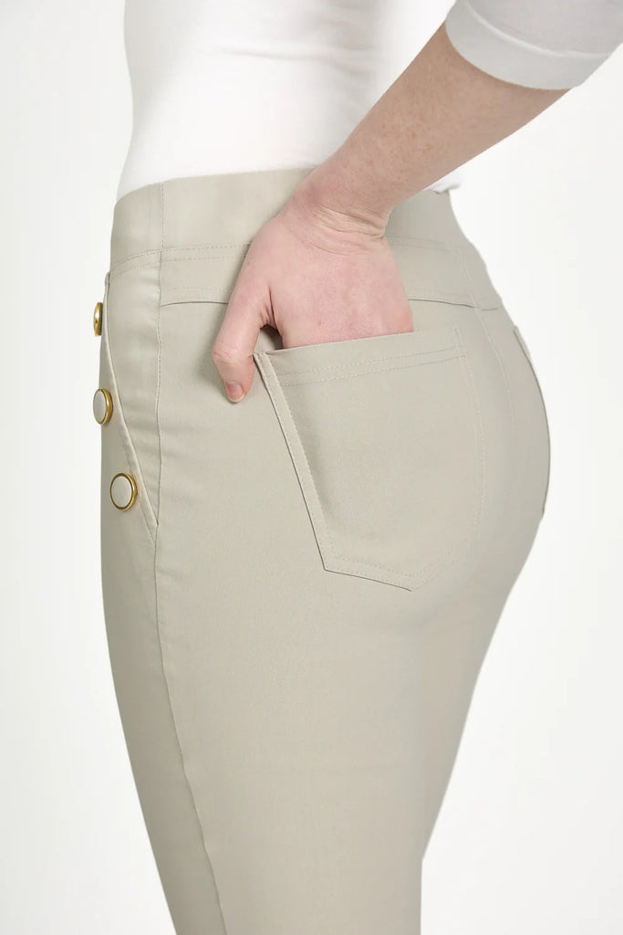 Remy Button Detail Ankle Grazers