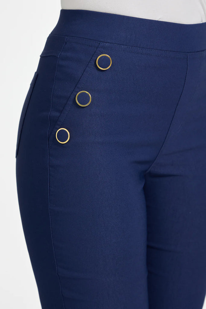 Remy Button Detail Ankle Grazers
