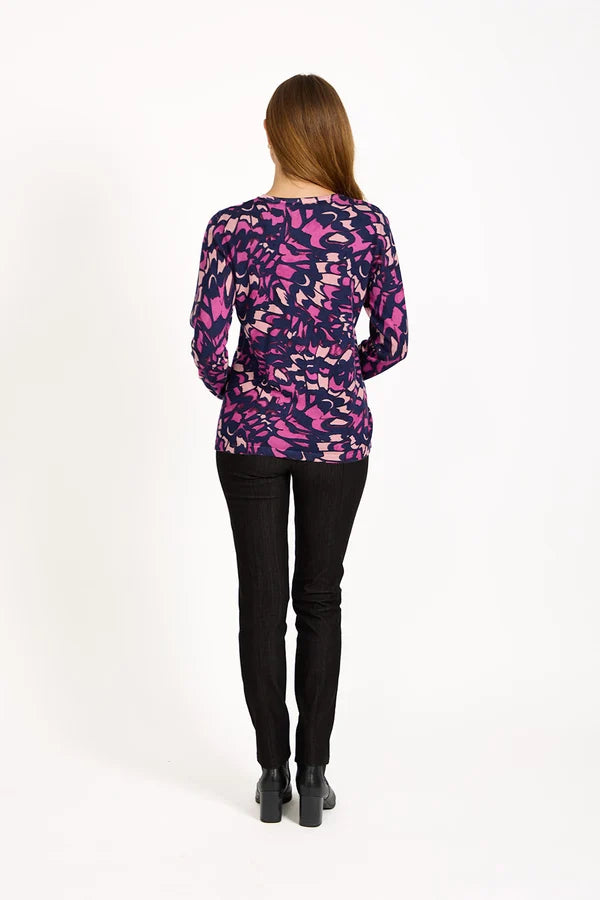 Cassy Abstract Print Knit