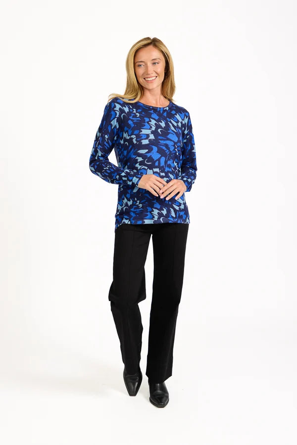 Cassy Abstract Print Knit