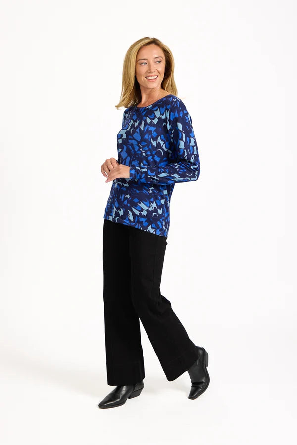 Cassy Abstract Print Knit