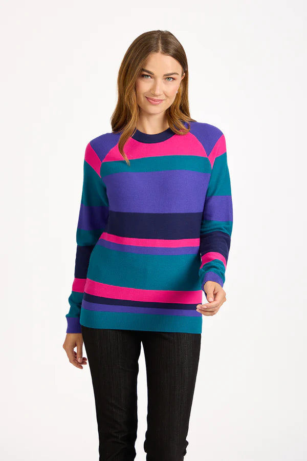 Jenna Ribbed Stripe Knit