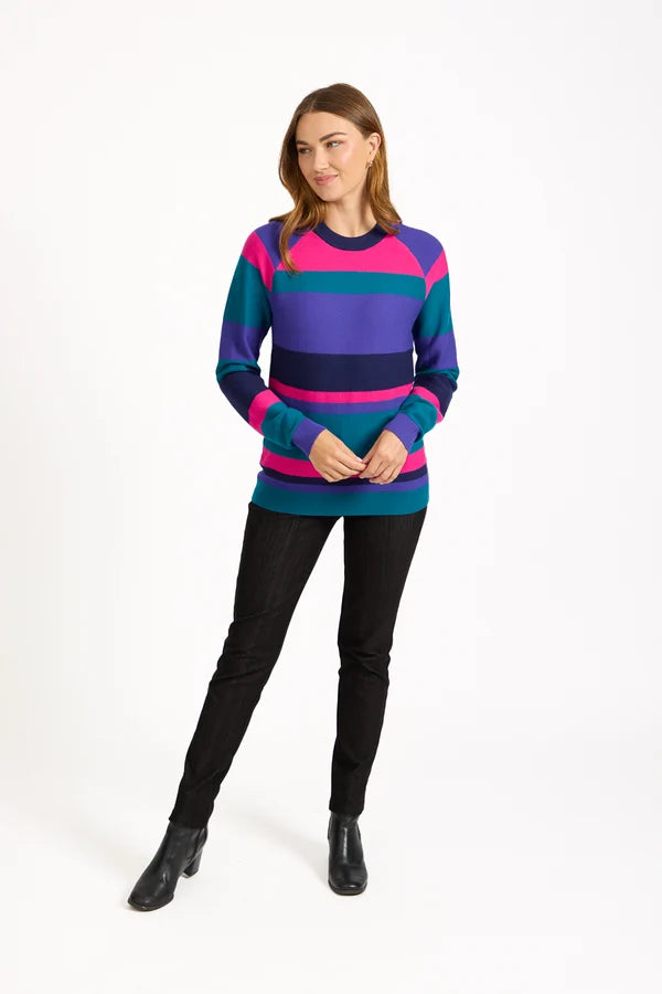 Jenna Ribbed Stripe Knit