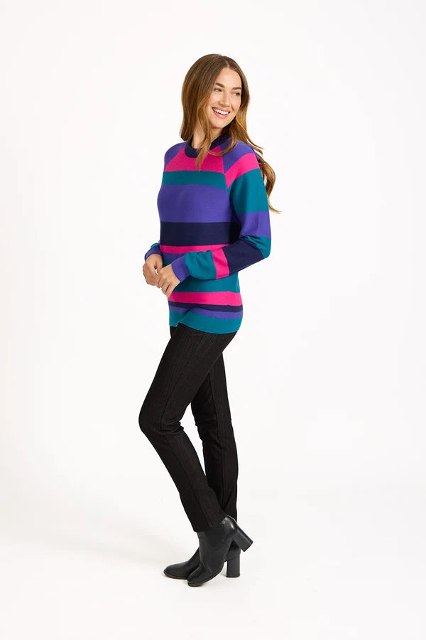 Jenna Ribbed Stripe Knit
