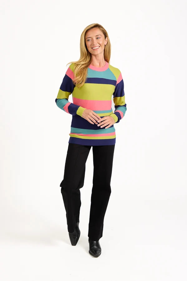 Jenna Ribbed Stripe Knit