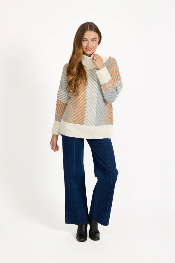 Celia Roll Neck Statement Knit