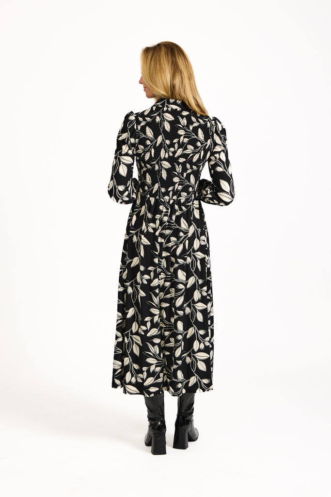 Darcie Leaf Print Dress