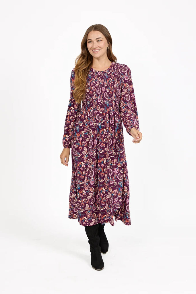 Melody Shirred Midaxi Dress