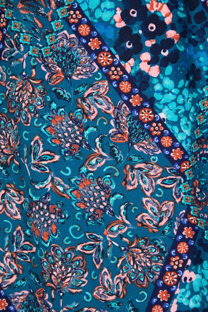 Melody Floral Print Shirred Dress