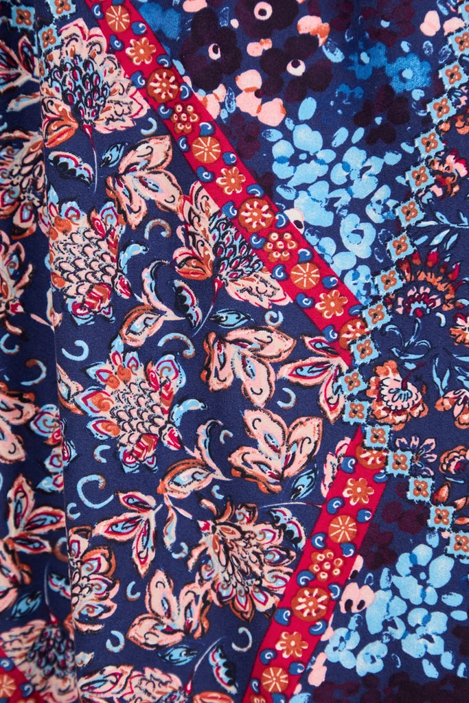 Melody Floral Print Shirred Dress