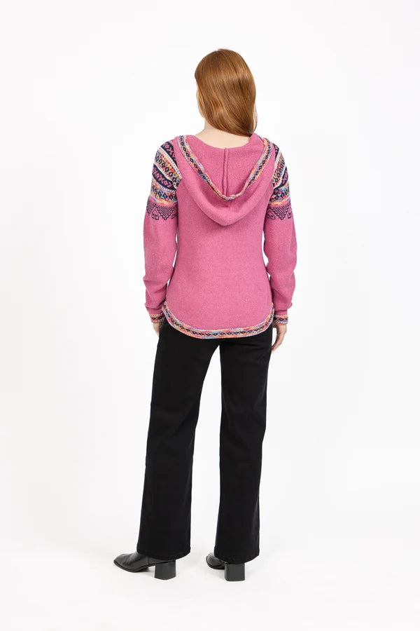 Ada Fairisle Style Knitted Hoodie