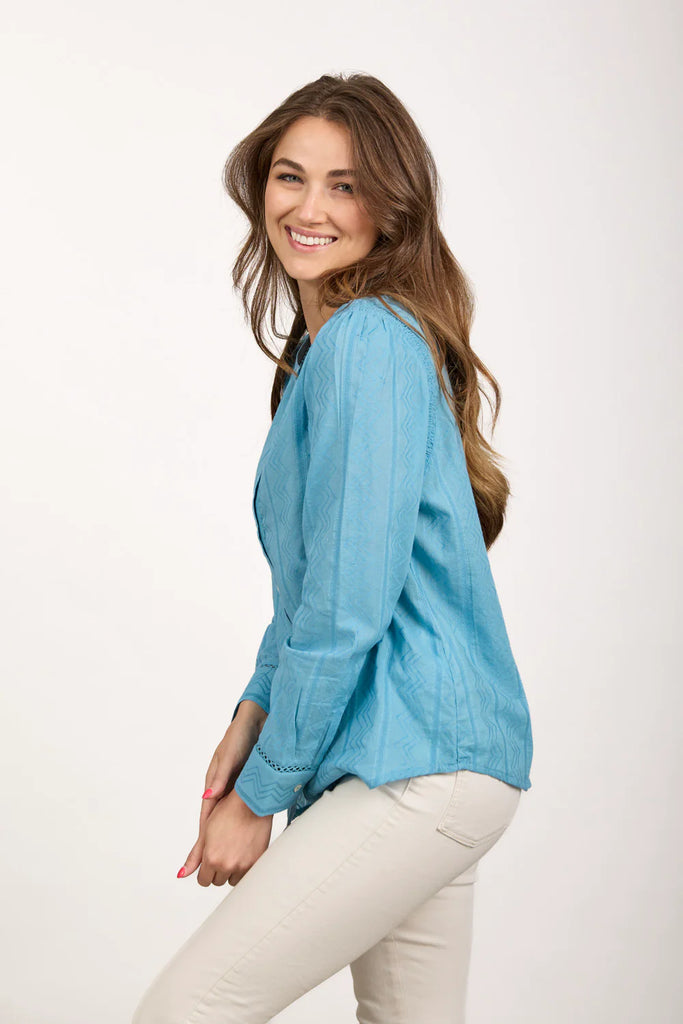 Kara Textured Lace Detail Shirt