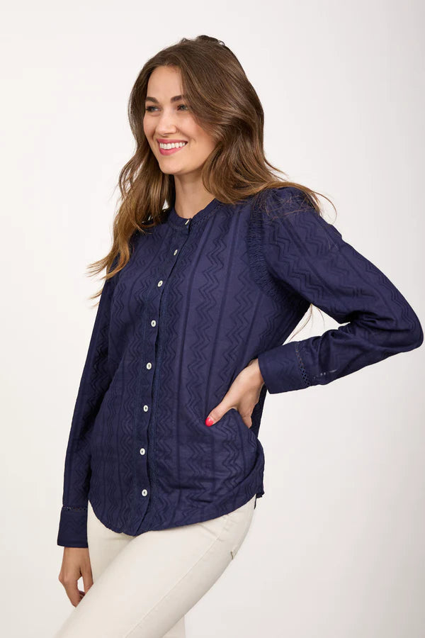 Kara Textured Lace Detail Shirt