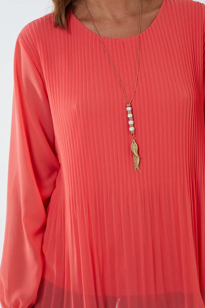 Lana Pleat Detail Dressy Top