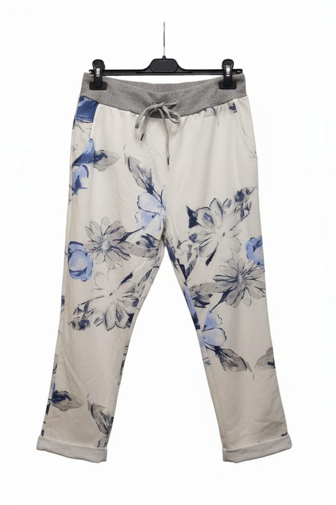 Harriet Blue Floral Joggers