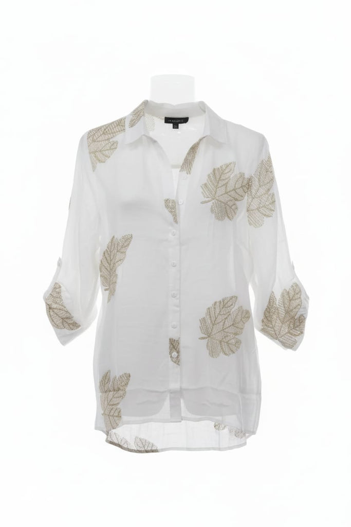 Morna Leaf Print Shirt