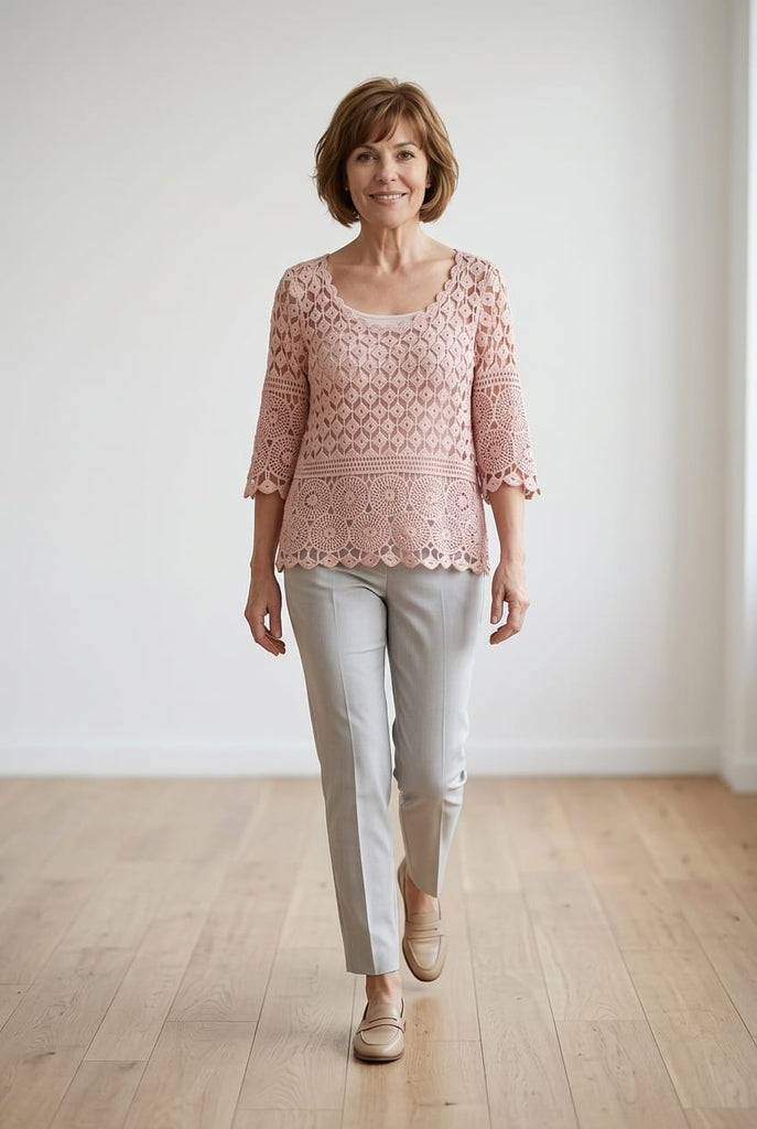 Kendra Double Layer Crochet Top