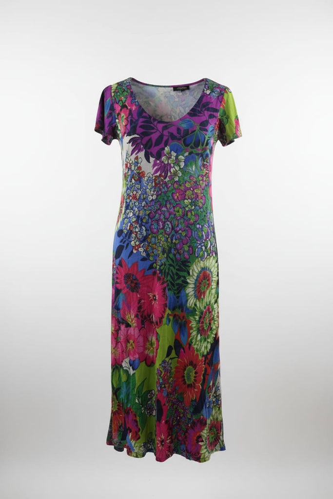 Valeria Abstract Print Reversible Midi Dress