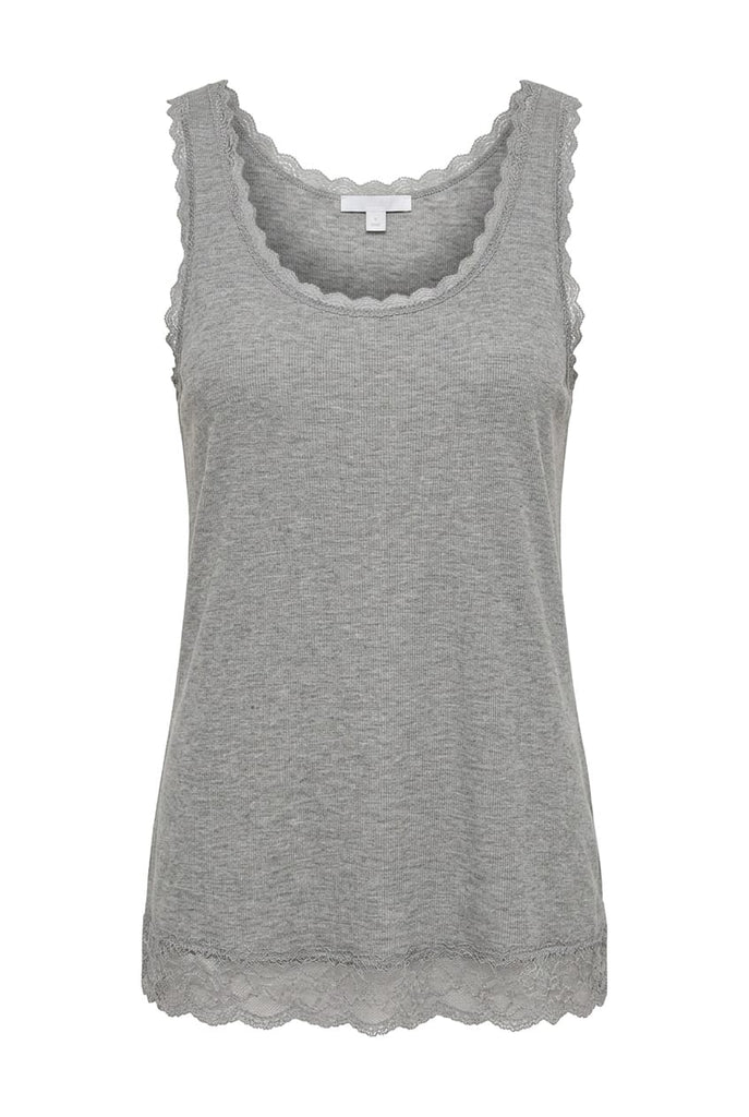Chloe Basic Lace Detail Vest