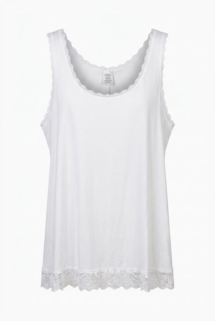Chloe Basic Lace Detail Vest