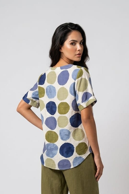 Sandie Spot Print Top