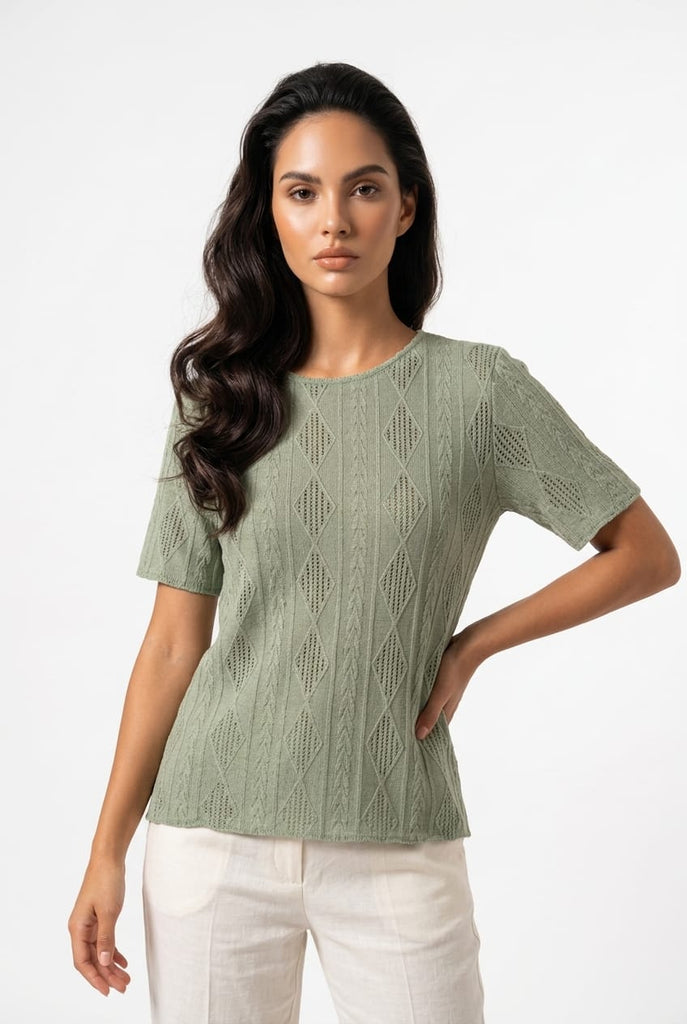 Colby Textured Diamond Top