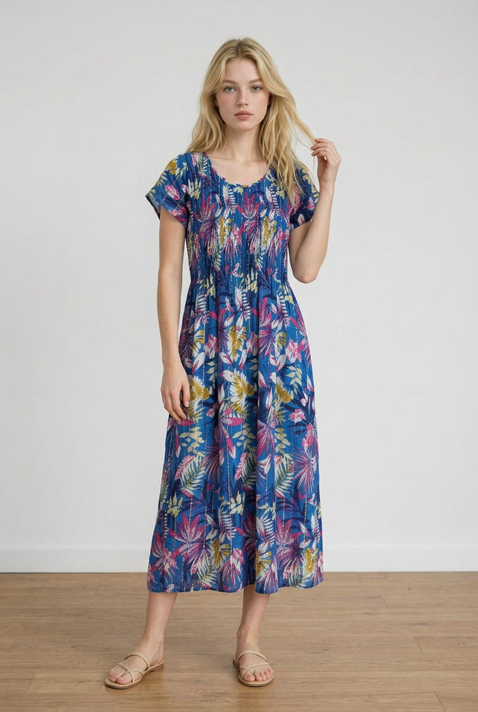 Ryleigh Tropical Print Dress