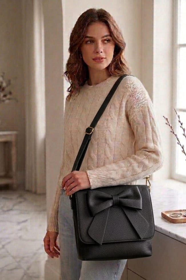 Piper Bow Detail Crossbody Bag